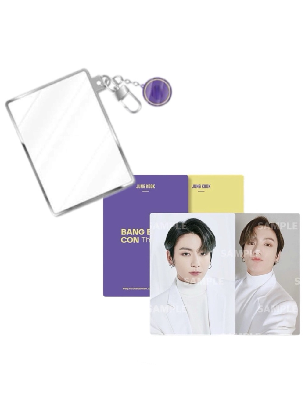 BTS BANG BANG CON: THE LIVE JUNG KOOK PHOTO CARD KEYRING - BNIB